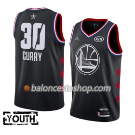 Camiseta Niños NBA Golden State Warriors Stephen Curry 30 2019 All-Star Jordan Brand Negro Swingman